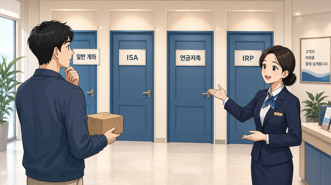 ETF를 어떤 계좌에서 담느냐에 따라 세후 결과가 달라지는 구조를 설명하는 인포그래픽