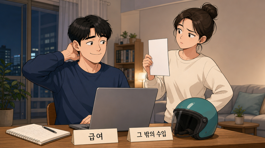 급여 외 수입이 있으면 직장인도 신고 대상이 될 수 있다는 점을 설명하는 인포그래픽