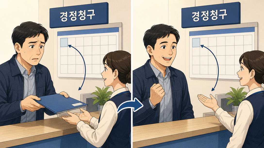 연말정산에서 공제를 빠뜨렸을 때 나중에 경정청구로 돌려받을 수 있다는 점을 설명하는 인포그래픽